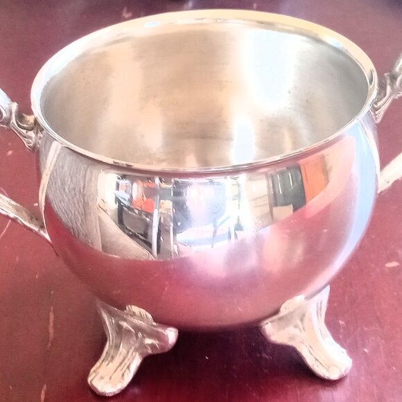 Vintage Kent Silversmiths Silverplate Coffee / Tea Set W/ Tray - Baroque - Picture 12 of 16